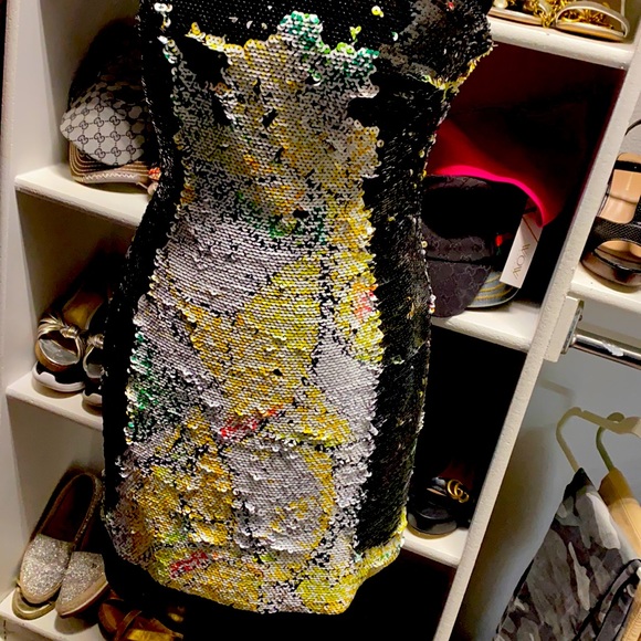 ESCADA RUNWAY SEQUINED MINI DRESS Size 36 size 6 - Picture 1 of 7